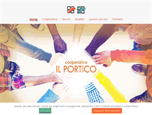 Tablet Screenshot of cooperativailportico.com